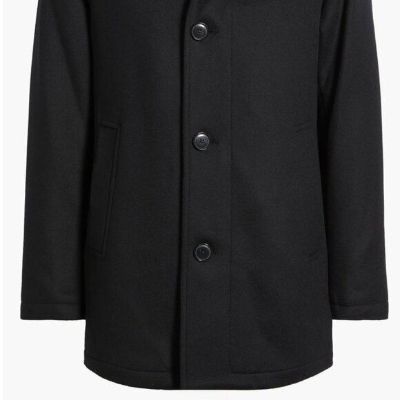 Hugo Boss Wool Cashmere Blend Men’s Car Coat Size US 44 Regular. Black. - Picture 5 of 16